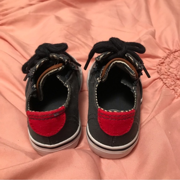 Poll Parrot Ahoy Toddler Aloha Nautical Theme Canvas Shoes Lace & Zip Navy sz 4M - Picture 6 of 16